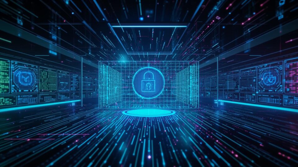 Zero-trust cybersecurity systems protecting AI-powered enterprise data